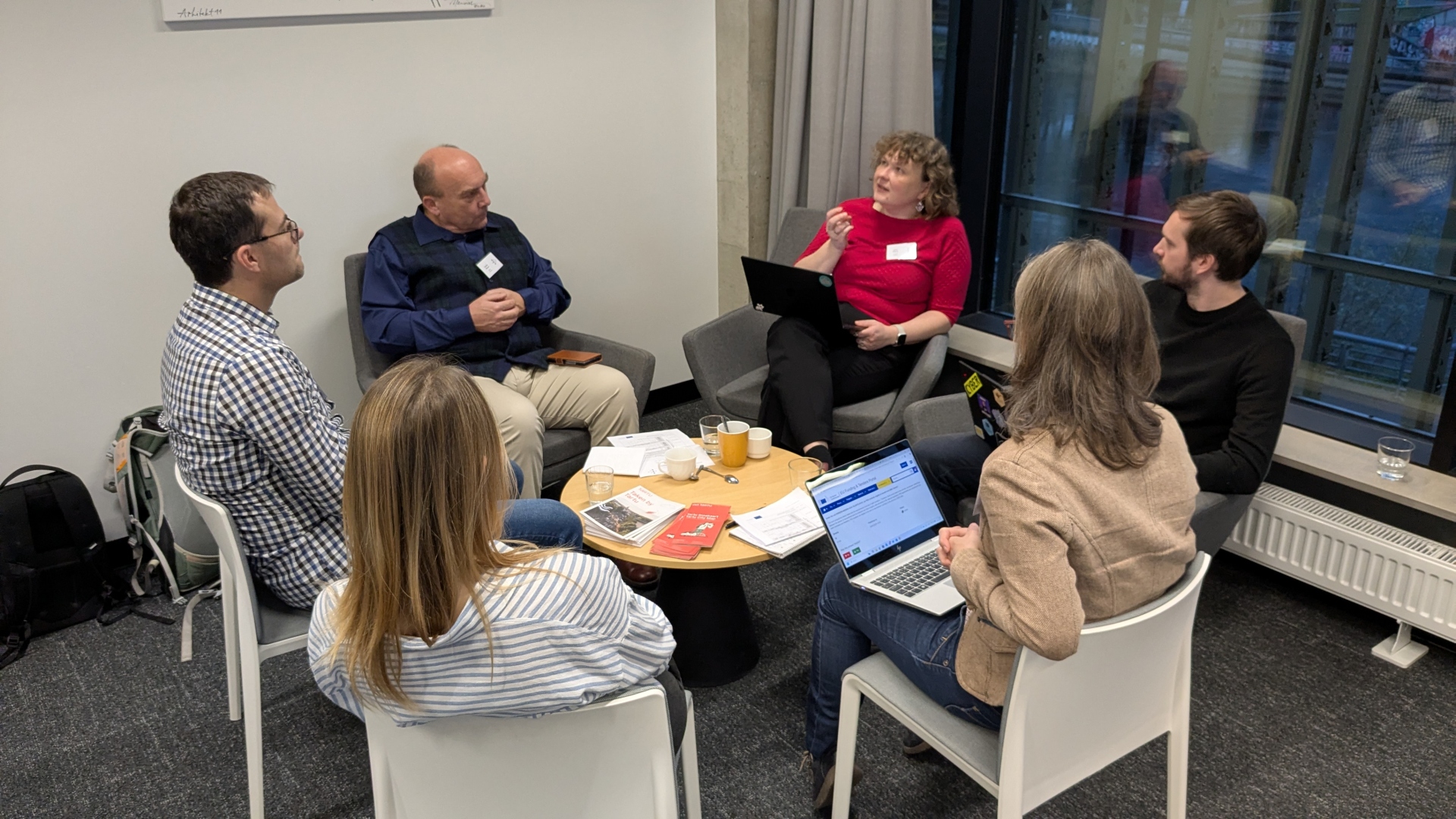 SECURE-NET Kick-off meeting group discussions on the goals of projected secondments